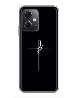 Чехол для Xiaomi Redmi Note 12 (5G) с картинкой «Тонкий крест»