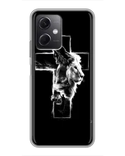 Чехол для Xiaomi Redmi Note 12 (5G) с картинкой «Сияющий крест Jesus»