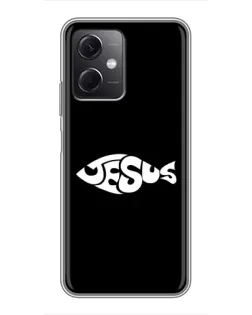 Чехол для Xiaomi Redmi Note 12 (5G) с картинкой «Рыба Jesus»