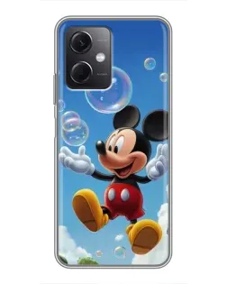Чохол для Xiaomi Redmi Note 12 (5G) з картинкою «Mickey та мильні бульбашки»