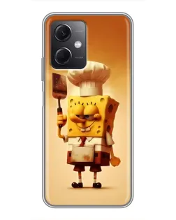 Чохол для Xiaomi Redmi Note 12 (5G) з картинкою «Губка Боб кухар»