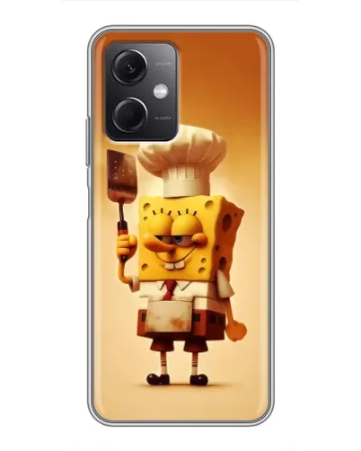 Чохол для Xiaomi Redmi Note 12 (5G) з картинкою «Губка Боб кухар»