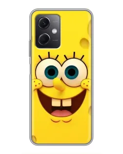 Чохол для Xiaomi Redmi Note 12 (5G) з картинкою «Губка Боб посмішка»
