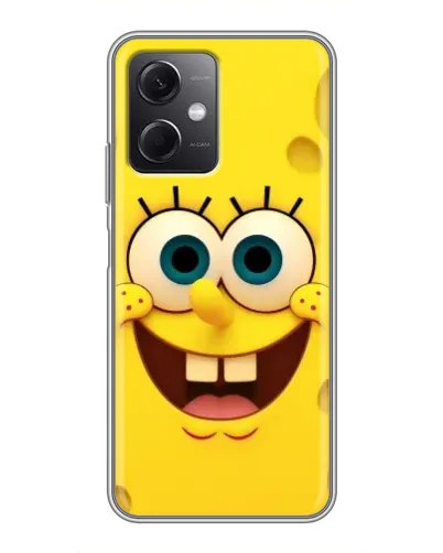 Чохол для Xiaomi Redmi Note 12 (5G) з картинкою «Губка Боб посмішка»