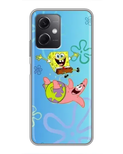 Чохол для Xiaomi Redmi Note 12 (5G) з картинкою «Спанч Боб та Патрік»