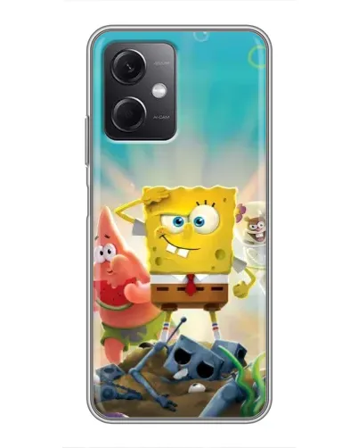 Чохол для Xiaomi Redmi Note 12 (5G) з картинкою «Спанч Боб переможець»