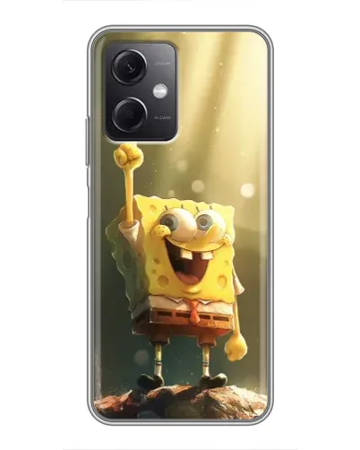 Чохол для Xiaomi Redmi Note 12 (5G) з картинкою «Сяючий Спанч Боб»