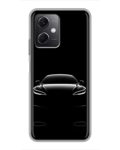 Чохол для Xiaomi Redmi Note 12 (5G) з картинкою «Силует Tesla Night»