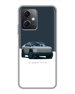 Чохол для Xiaomi Redmi Note 12 (5G) з картинкою «Сріблястий Cybertruck Tesla»
