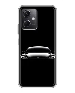 Чохол для Xiaomi Redmi Note 12 (5G) з картинкою «Фари Tesla Night»