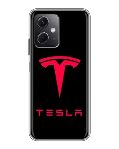 Чохол для Xiaomi Redmi Note 12 (5G) з картинкою «Tesla Red Logo»