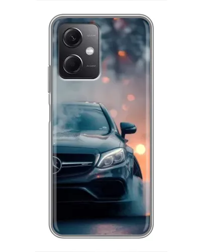 Чохол для Xiaomi Redmi Note 12 (5G) з картинкою «Mercedes — нічне місто»