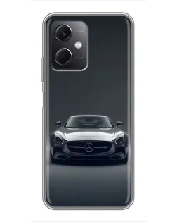 Чохол для Xiaomi Redmi Note 12 (5G) з картинкою «Mercedes на чорному»
