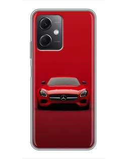 Чохол для Xiaomi Redmi Note 12 (5G) з картинкою «Червоний Mercedes AMG»
