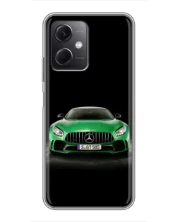 Чохол для Xiaomi Redmi Note 12 (5G) з картинкою «Mercedes — неоновий лого»