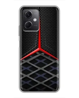 Чохол для Xiaomi Redmi Note 12 (5G) з картинкою «Mercedes Carbon Grid»
