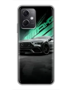 Чохол для Xiaomi Redmi Note 12 (5G) з картинкою «Темний Mercedes AMG»