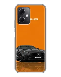 Чохол для Xiaomi Redmi Note 12 (5G) з картинкою «Помаранчевий Mercedes AMG»