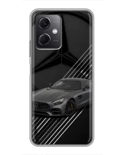 Чохол для Xiaomi Redmi Note 12 (5G) з картинкою «Mercedes AMG — графіка»