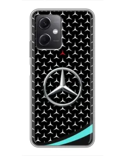 Чохол для Xiaomi Redmi Note 12 (5G) з картинкою «Mercedes — бірюзовий акцент»