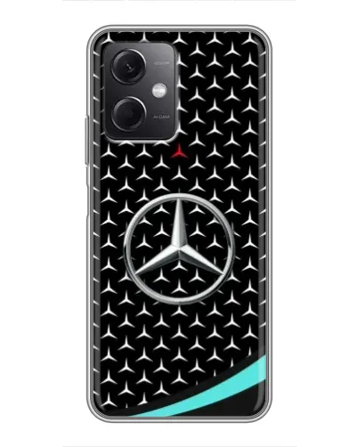 Чохол для Xiaomi Redmi Note 12 (5G) з картинкою «Mercedes — бірюзовий акцент»