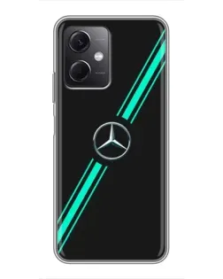 Чехол для Xiaomi Redmi Note 12 (5G) с картинкой «Спортивные линии Mercedes»