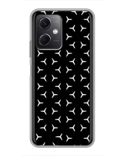 Чехол для Xiaomi Redmi Note 12 (5G) с картинкой «Mercedes паттерн звезд»