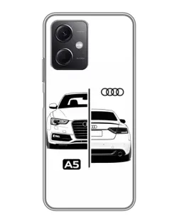Чохол для Xiaomi Redmi Note 12 (5G) з картинкою «Audi — контрастний дизайн»