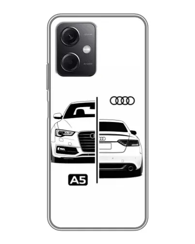 Чохол для Xiaomi Redmi Note 12 (5G) з картинкою «Audi — контрастний дизайн»