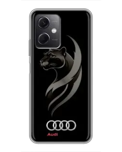 Чохол для Xiaomi Redmi Note 12 (5G) з картинкою «Графіка — пантера та Audi»