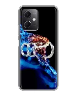 Чохол для Xiaomi Redmi Note 12 (5G) з картинкою «Енергія лого Audi»