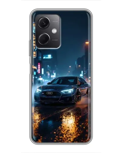 Чохол для Xiaomi Redmi Note 12 (5G) з картинкою «Нічне місто та Audi»