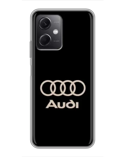 Чохол для Xiaomi Redmi Note 12 (5G) з картинкою «Audi — золотий логотип»