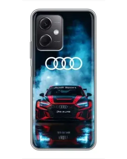 Чохол для Xiaomi Redmi Note 12 (5G) з картинкою «Audi Sport — неон»