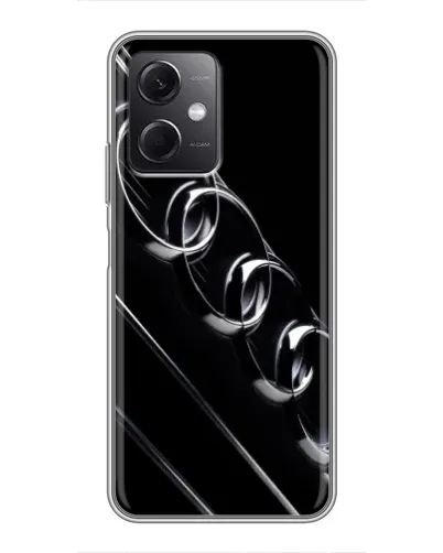 Чохол для Xiaomi Redmi Note 12 (5G) з картинкою «Audi — абстрактні кільця»