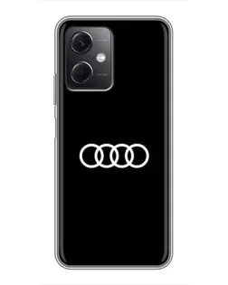 Чохол для Xiaomi Redmi Note 12 (5G) з картинкою «Audi White Logo»