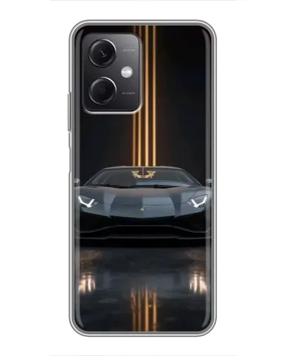Чохол для Xiaomi Redmi Note 12 (5G) з картинкою «Lamborghini золоті лінії»
