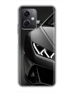 Чохол для Xiaomi Redmi Note 12 (5G) з картинкою «Lamborghini фари деталізація»
