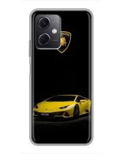 Чохол для Xiaomi Redmi Note 12 (5G) з картинкою «Lamborghini жовтий акцент»