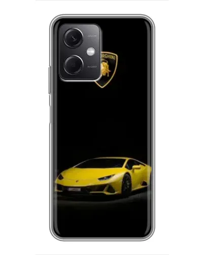 Чохол для Xiaomi Redmi Note 12 (5G) з картинкою «Lamborghini жовтий акцент»