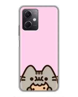 Чохол для Xiaomi Redmi Note 12 (5G) з картинкою «Pusheen та печиво»