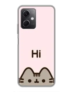 Чохол для Xiaomi Redmi Note 12 (5G) з картинкою «Пушин каже Hi»