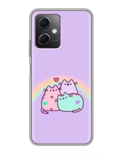 Чохол для Xiaomi Redmi Note 12 (5G) з картинкою «Веселкові Пушини»