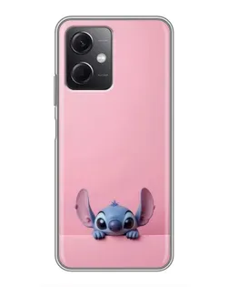 Чехол для Xiaomi Redmi Note 12 (5G) с картинкой «Stitch выглядывает»