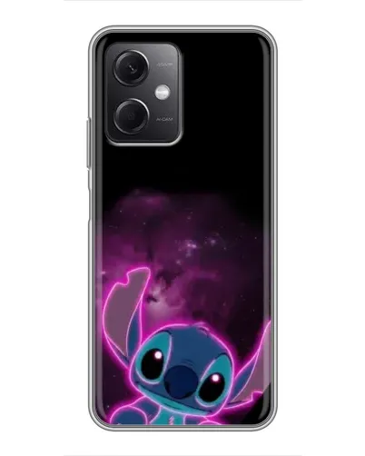 Чехол для Xiaomi Redmi Note 12 (5G) с картинкой «Неоновый Stitch»