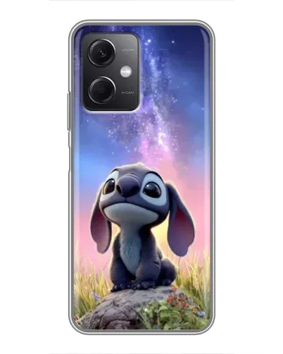 Чехол для Xiaomi Redmi Note 12 (5G) с картинкой «Стич на рассвете»