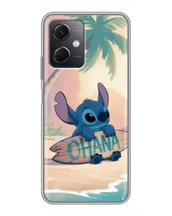 Чехол для Xiaomi Redmi Note 12 (5G) с картинкой «Стич на серфе»