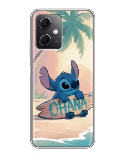 Чехол для Xiaomi Redmi Note 12 (5G) с картинкой «Стич на серфе»
