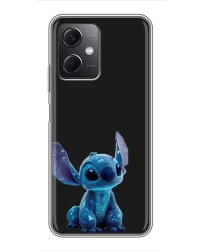 Чехол для Xiaomi Redmi Note 12 (5G) с картинкой «Стич на черном»
