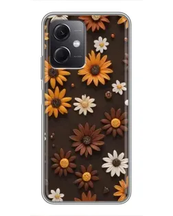 Чохол для Xiaomi Redmi Note 12 (5G) з картинкою «Візерунок з маленьких соняшників» Чохол для Xiaomi Redmi Note 12 (5G) з картинкою «Візерунок з маленьких соняшників»